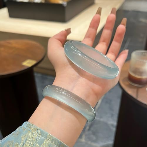 Jade de Glace Naturel : Bracelet d'Exception avec Boîte