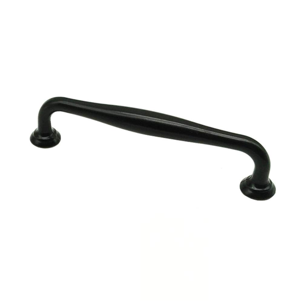Txinmin Home Flat Black Cabinet Drawer Pulls - 5 Inch Screw Spacing - Pack of 4 - Subtle Arch Cabinet Bar Handles Hardware