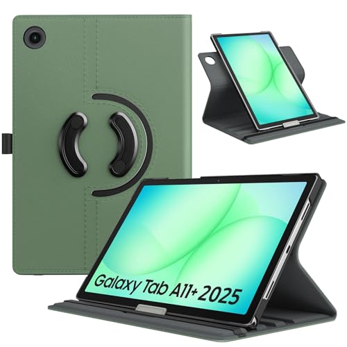 TiMOVO Drehbare Hülle für Samsung Galaxy Tab A11+/A11 Plus 11 Zoll 2025 (SM-X230/‎X236/‎‎X238), 90° Rotations-Stand, Tablet Hülle mit Auto Aufwachen/Schlafen