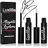 Luxillia Black Magnetic Eyeliner for Magnetic Eyelashes, Upgraded Strongest Hold, Most Natural Look, Waterproof, Smudge Proof Liquid Liner (Pack of 2)