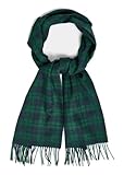 GANT Bufanda tejida de lana merino para hombre, verde (Forest green), 180 x 30 cm