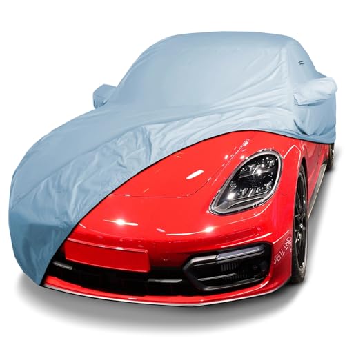 Image of iCarCover Premium Car Cover for 2010-2026 Porsche Panamera Heavy Duty Waterproof All-Weather Automobiles Custom Fit Indoor Outdoor UV Snow Protection Covers with Straps and Bag