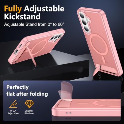 Image of SPIDERCASE Magnetic for Samsung Galaxy S26 FE Case,with Stand,Pink