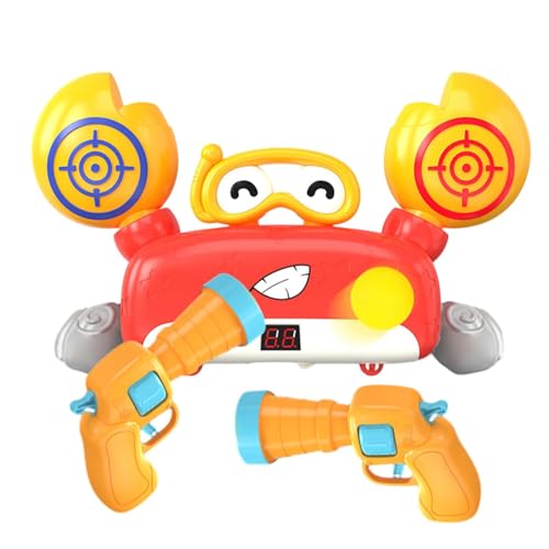 Uhngw Juguete de Objetivo electrónico, Juego de Objetivo en Movimiento - Juguete de práctica de Tiro electrónico de Cangrejo móvil,Juego de competición de práctica de Tiro con Registro de puntuación