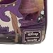 Loungefly Disney Hunchback of Notre Dame Esmeralda Purple Mini Double Strap Shoulder Bag, Debossed with Embroidered Flowers