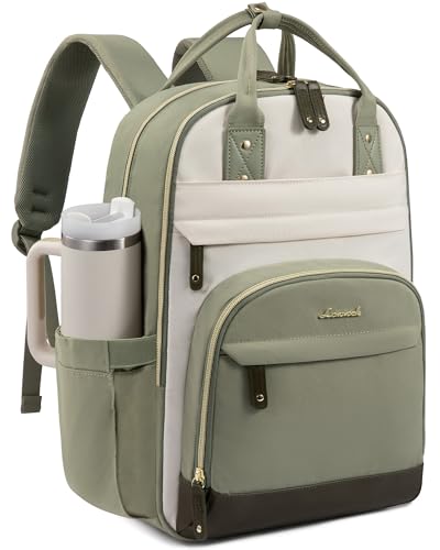Image of LOVEVOOK Laptop Backpack for Women, Travel Backpacks Work Anti-Theft Bag, Backpack Purse, Conputer bags with USB, Waterproof