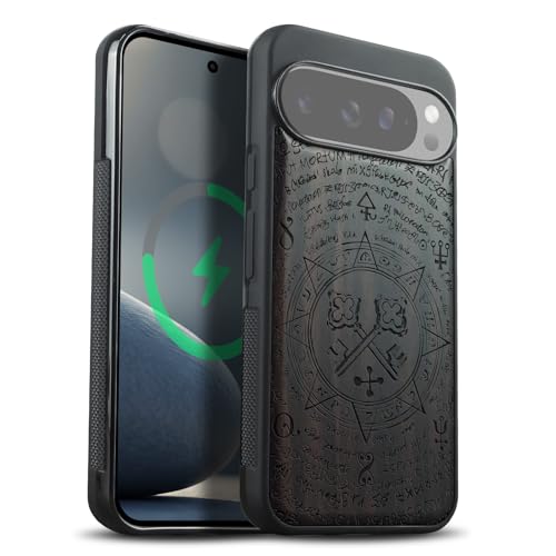 Coque bois Pixel 10 Pro XL Magsafe Carveit gravée chic