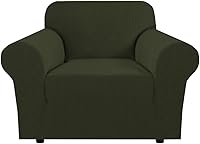 Vista 32 de H.Versailtex - Fundas elásticas para sofás/sillones, fundas para sofás de sala de estar, cubierta para sofá de 3 cojines, con tela jacquard gruesa a