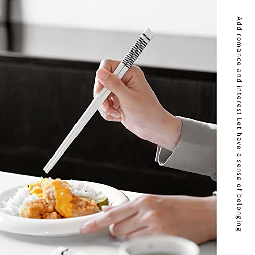 GENGQIU 5 paia, bacchette in ceramica resistenti