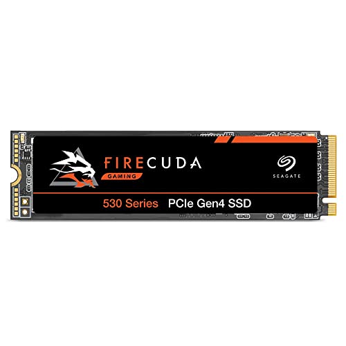 Image of Seagate FireCuda 530 4TB Internal Solid State Drive - M.2 PCIe Gen4 x4 NVMe 1.4, Transfer speeds up to 7300 MB /s, 3D TLC NAND, 5100 TBW, 1.8M MTBF, and 3-Year Rescue Services (ZP4000GM3A013), Orange