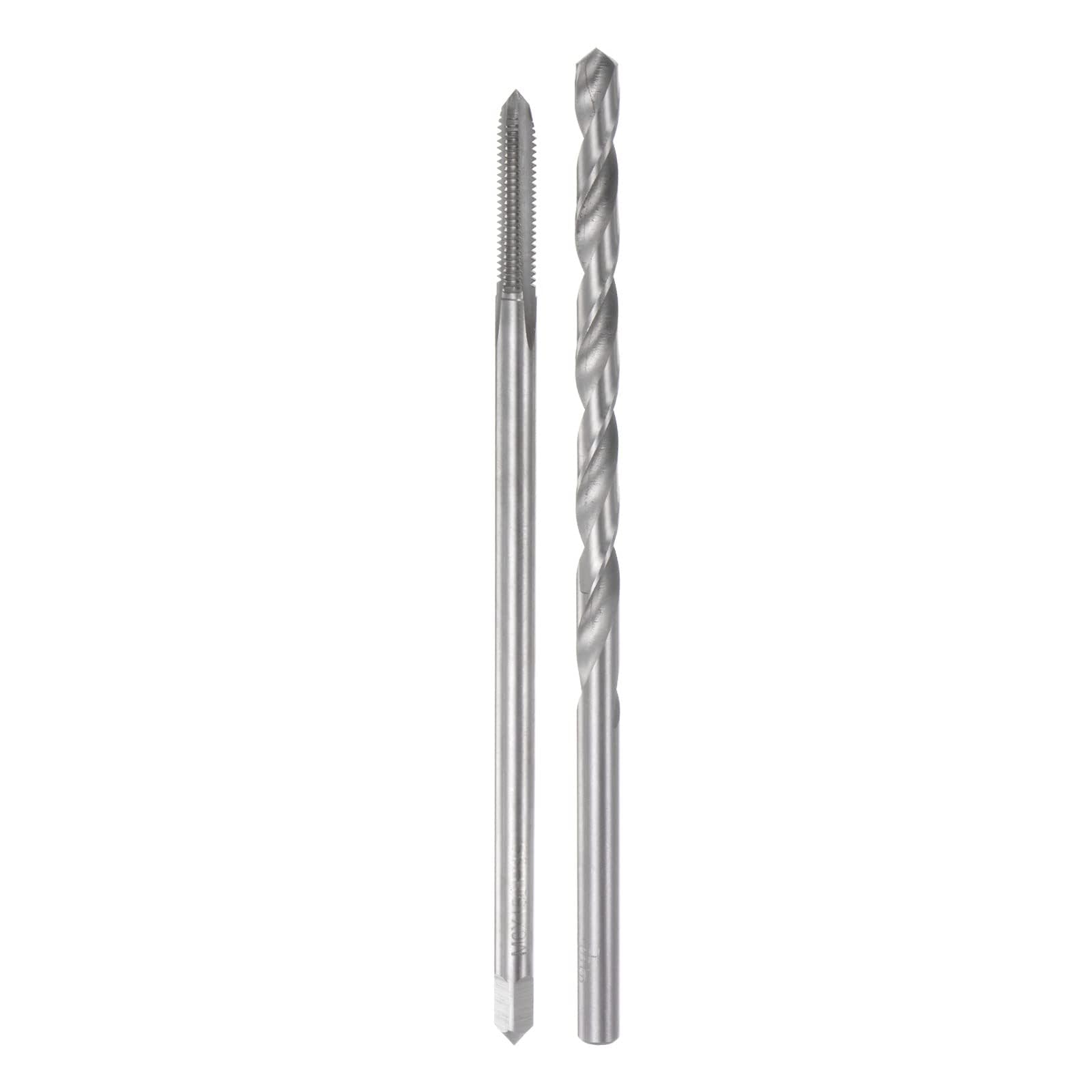 TOP-VIGOR Tap & Bit Sets, M6 x 1 H2 Straight Flute Machine Thread Milling Tap 150mm Extra Long