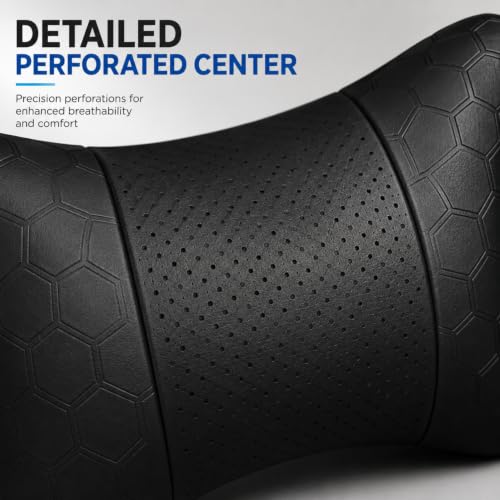 Image of Adroitz Car Neck Rest Pillow Set of 2 | Ergonomic Headrest Cushion for Car Seat | Neck & Cervical Support for Pain Relief | Breathable Washable Cover | Universal Fit for Driving & Travel