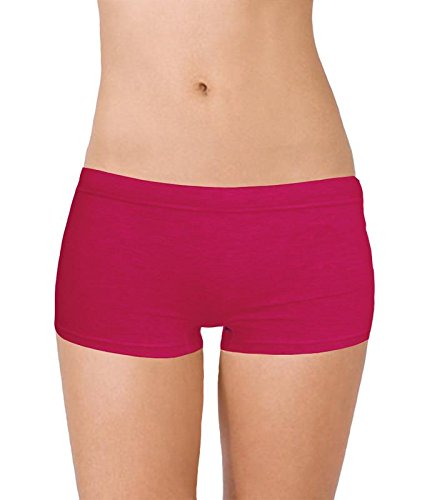 Image of Selfcare Women Soft Cotton Sinker Mid Waist Boyshorts Panties with Concealed Elastic Panel Pack of 3