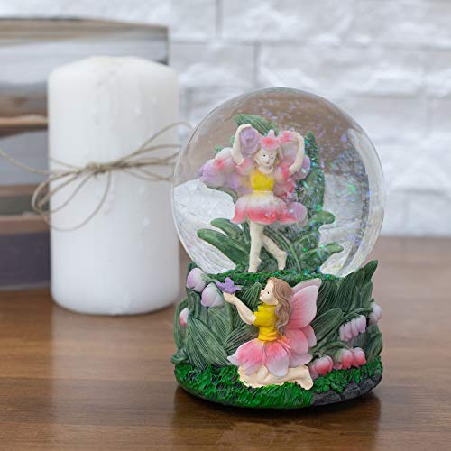 Bell Flower Fairy Friends 100Mm Musical Snow Globe Plays Tune You Are My Sunshine #TOP1