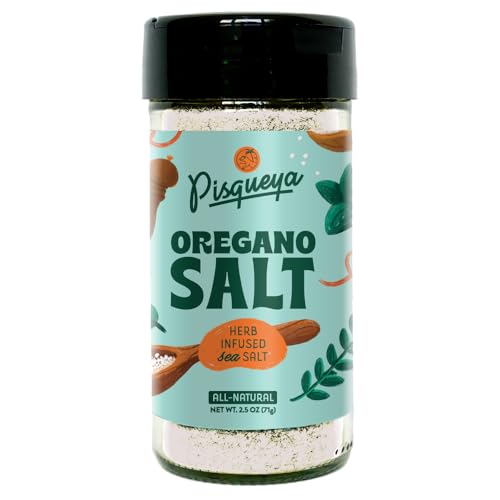 Pisqueya Oregano Salt Seasoning, Dominican Oregano Sea Salt, 2.5 oz