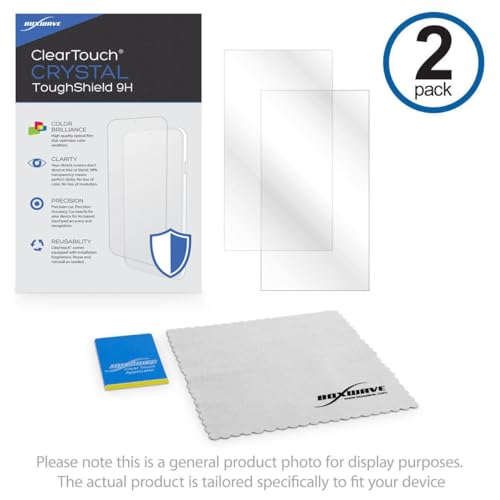 BoxWave Screen Protector Compatible with HIDIZS AP80 PRO-X - ClearTouch Crystal ToughShield 9H (2-Pack), Clear 9H Tough Flexible Film Screen Protector by BoxWave - Image 7