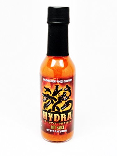 Cajohn’s Hydra 7- Pot Primo Hot Sauce - (3 Pack of 5 Oz. Bottles)