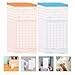 Operitacx 95pcs Double-Sided Attendance Cards, Orange/Blue Attendance Tracker, Work Time Record, Ideal for Small to Large Businesses, 7.28X3.34 Inch