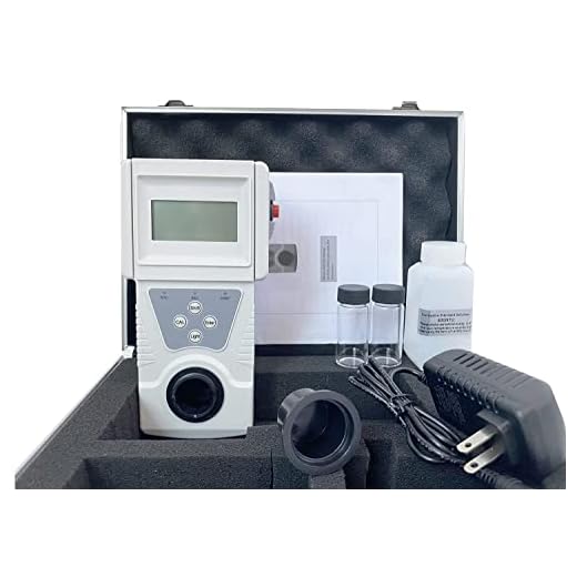 HFBTE Digital Turbidimeter Turbidity Meter Tester Lab Turbidity Meters with Resolution 0.01 NTU Measuring Range 0 to 200 NTU Minimum Indication 0.01 NTU for Testing Turbidity of Liquids