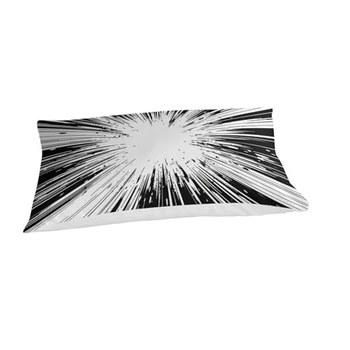 Housse de couette impression 3D rayures modernes parure de lit 2 pièces douce - 3