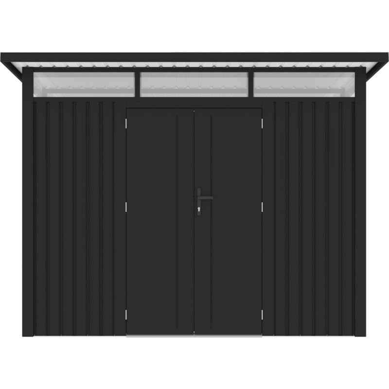 Abri de Jardin en Acier Galvanisé Gris 318x289x221 cm 180 kg