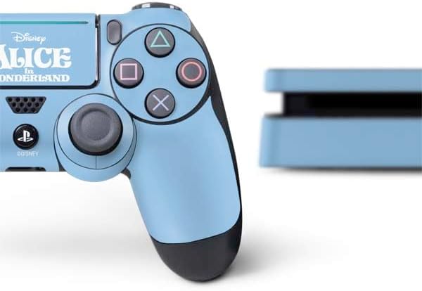 Skinit Decal Gaming Skin Compatible with PS4 Slim Bundle - Officially Licensed Disney Alice in Wonderland Tweedle Dee and Tweedle Dum Design