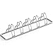 Simple Houseware 5-Bike Floor Storage Rack - Adjustable Bicycle Parking Stand & Garage Organizer for Road and Kids Bikes, Silver