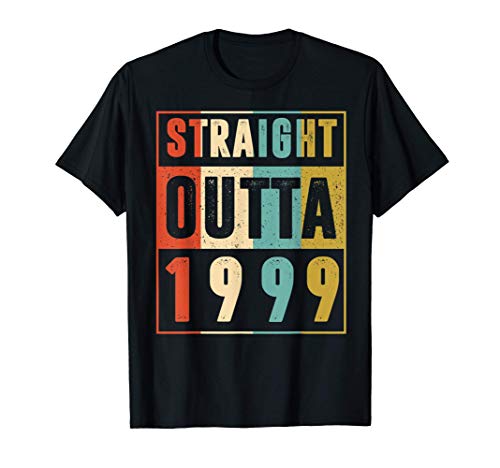 Straight Outta 1999 Vintage 22 Year Old 22nd Birthday Gift T-Shirt