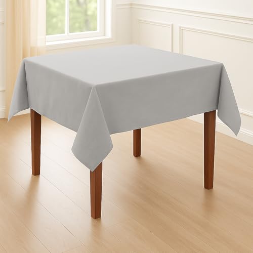 Tischdecke Baumwolle Linon - Uni, Einfarbig, Baumwolltischdecke, Tischtuch, Tischdeko (Hellgrau, 130x170 cm) Tischdecke Baumwolle Linon - Uni, Einfarbig, Baumwolltischdecke, Tischtuch, Tischdeko (Hellgrau, 130x170 cm)