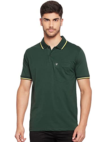 Image of UNIBERRY Men's Cotton Half Sleeves Solid Polo Neck T-shirt-MT4-BG 4XL