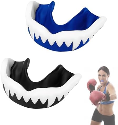 2 Pieces Sports Mouthguard, Boxing Mouthguard, Adults and Childre...