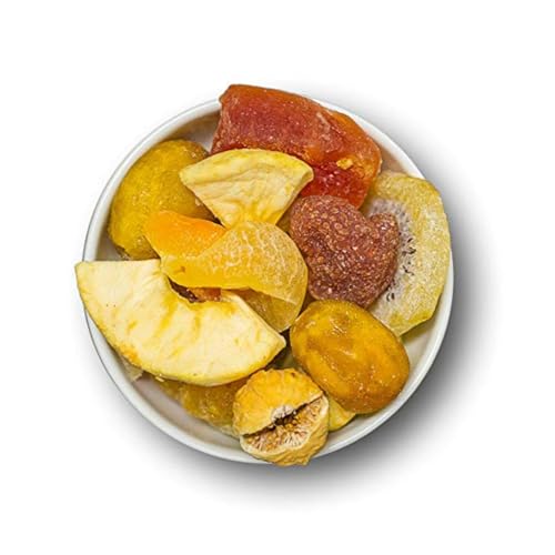 1001 Frucht Trockenfrüchte Mix 1000 g grob I Saftige Fruchtmischung Kandierte Früchte und Trockene Früchte Mix nach Omas Rezept I Fruchtiges Trockenobst gemischt I geschwefelt gentechnikfrei