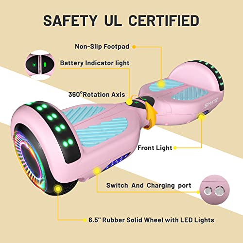 Image of SIMATE Scooter, Bluetooth Speakers and LED Light-Up Wheels, APP Control, Dual 250W Motors, 8.5 mph Max Speed & 8.5 Miles Max Range, Gifts for Kids Adults Girls Boys