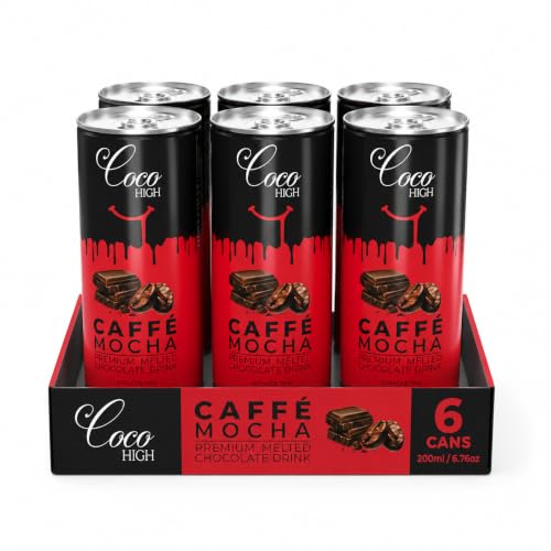 Image of CocoHigh Caffe Mocha Drink 1.2L (6 x 200ml) | Luxury Chocolate Milkshake | Ready to Drink Milkshake Made with Real Chocolate | No Added Preservatives