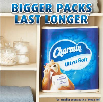 Image of Charmin Ultra Strong Toilet Paper - 18 Mega Plus Rolls