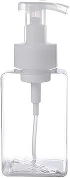 GSHLLO Empty Clear Plastic Foamer Liquid Soap Pump Bottle Foaming Soap Dispenser for Bathroom 400ml