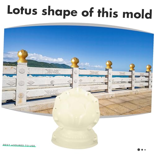 Moule à béton ABS blanc durable pour décoration de jardin unique - 4
