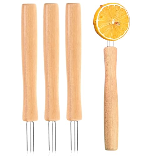 Pinchos para mazorcas de maíz que evitan quemaduras con su mango de madera natural 2