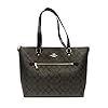Coach Gallery Tote In Signature Canvas Brown/Black