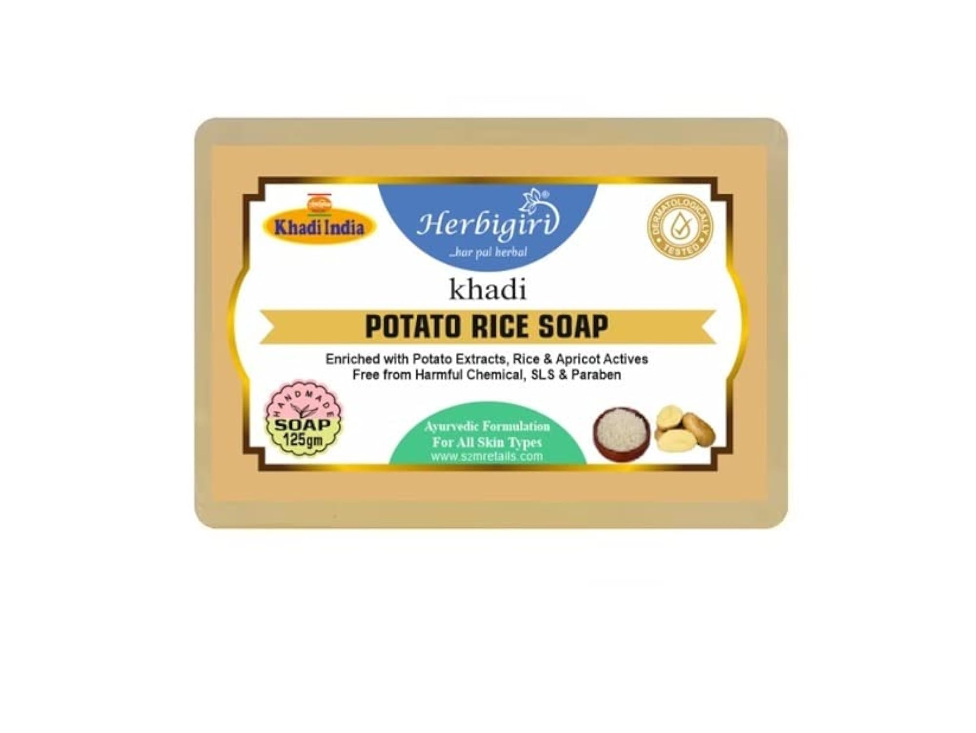 KHADI Natural Soap Combo- Kesar Ubtan & Potato Rice