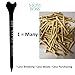 Keyfit Tools Moss Boss Golf Tees HDPE (15 PK) Hard to Break Material Also for Use Moss Boss 4 in 1 Divot Ball Mark Repair Tool Tee Holder Marker Club Stand Holder (Tees Only)