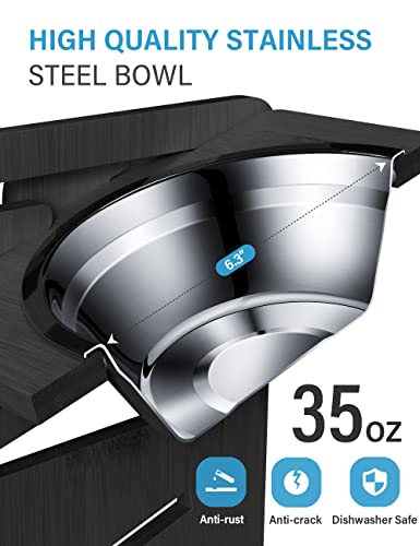 image for Vantic Elevated Dog Bowls, Adjustable Raised Dog Bowl Stand for Medium