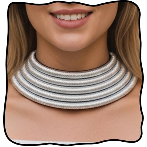 Wosois Gargantilla tribal en capas collar africano dorado grueso Boho multicapa declaración collares accesorios de joyería para mujer, M, Zinc, Sin gemas.
