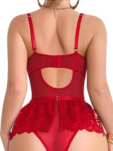 Image of Foxiny Sexy Lingerie Set 3 Piece Women Corset Bodysuit