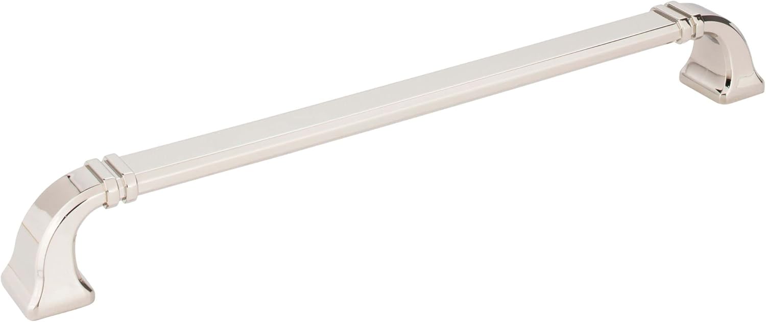 Jeffrey Alexander 165-12NI Ella 13" L Appliance Pull - 12" Center-to-Center in Polished Nickel