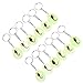 iplusmile 12pcs Insect Specimen Keychains Real Scorpion Specimen Pendants Luminous Insect Amber Decors