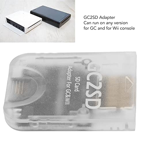 GC2SD Micro Storage Card Adapter, Game Console Card Reader Replacement for Wii GC (Transparent) - Image 4