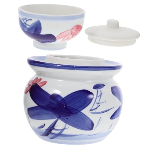 VICASKY Barattolo Sottaceti in Spessa con Sigillato Vaso Fermentazione per Cucina e Conservazione Sottaceti per Famiglie Persone Design Compatto e Facile da Trasportare