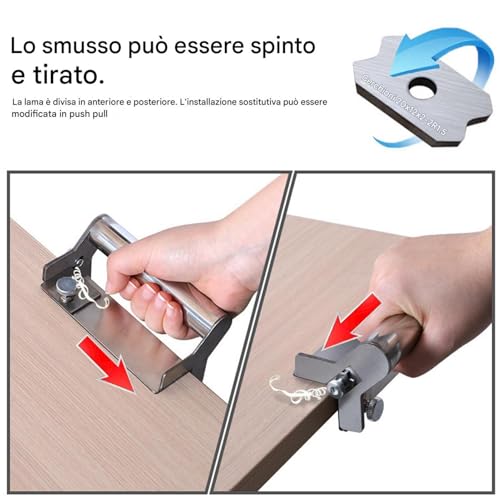 Trimmer manual para carpintería y perfilado de madera sin pintar de uso portátil 7