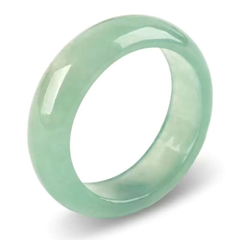 Natural A Grade Jade Band Ring Burma Jade Rings for Women Men, Myanmar Jadeite Jewelry2